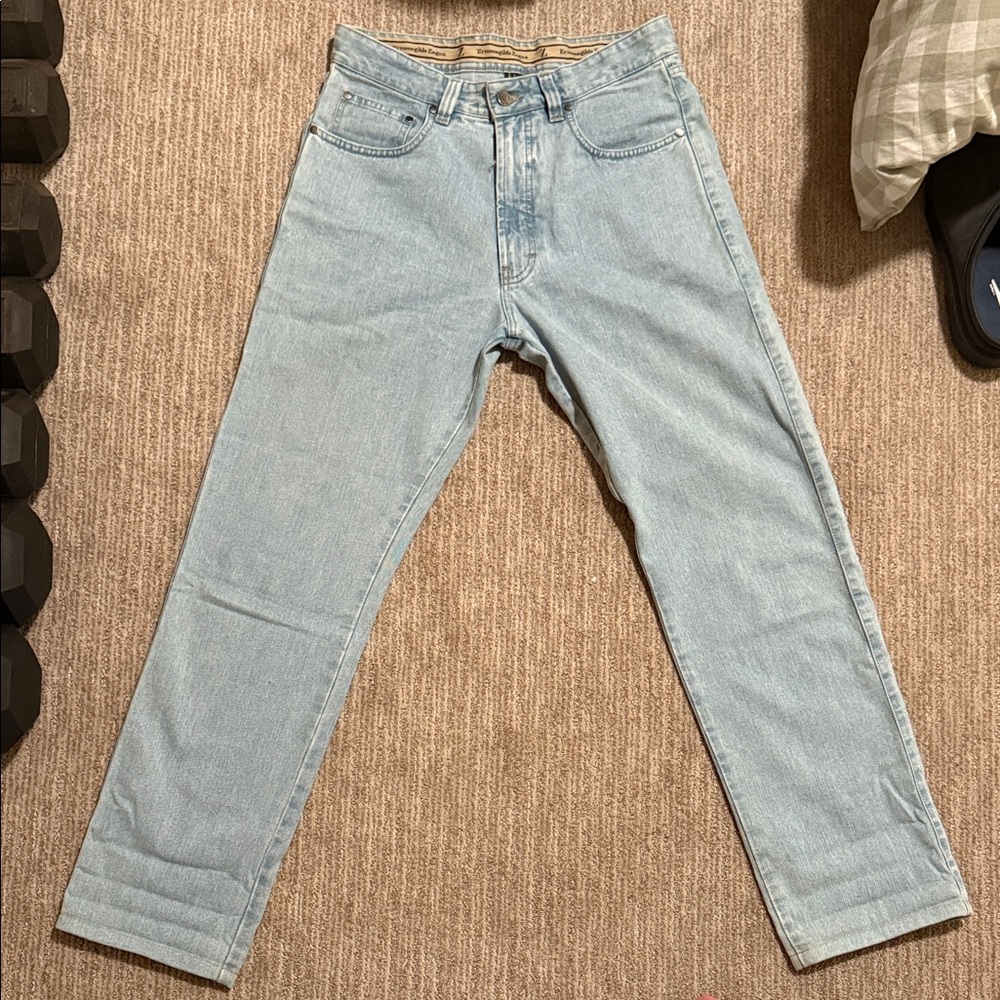 Ermenegildo Zegna Light Wash Straight Jeans